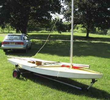 Sunfish Sailboat Dolly on Seitech Launching Dolly