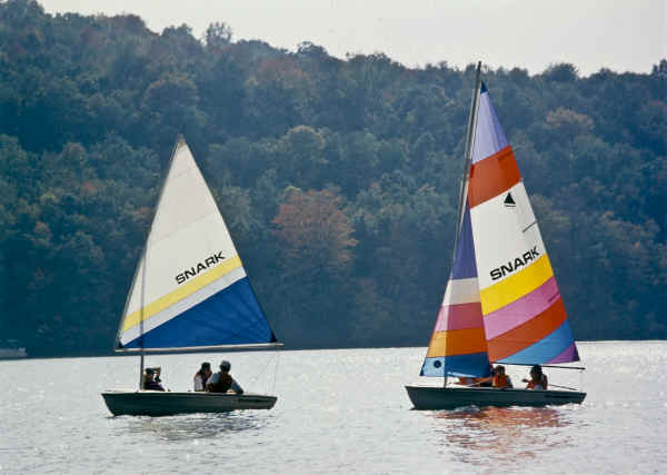 Snark Sunchaser I- One and Sunchaser II  Sailboats -Two on the lake