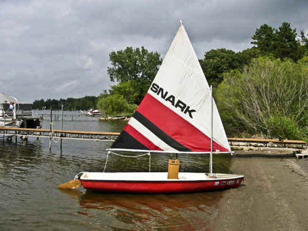 SailboatsToGo B-45 Two-Tone Blue Sail For Super Snark, Sea Snark Canoe – Replacement Sail