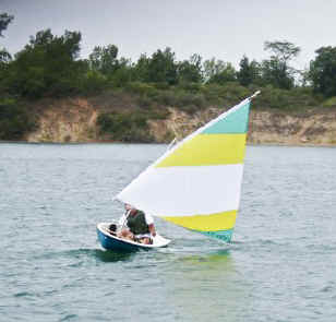 Super Snark Sailboat in action