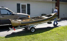Sportspal Square Stern Canoe on Trailex SUT-200-S Trailer